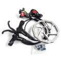 Black MTB Bicycle Disc Brake Set Kit Calipers Levers